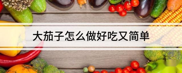 大茄子怎么做好吃又简单