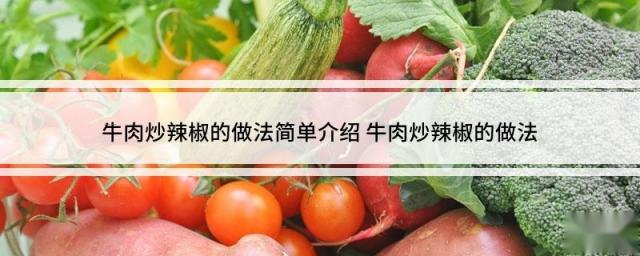 牛肉炒辣椒的做法简单介绍 牛肉炒辣椒的做法